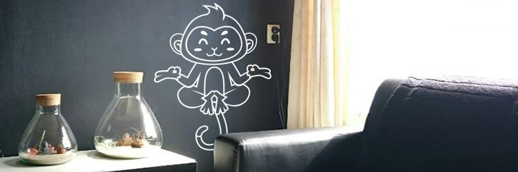 Muurstickers raamstickers stickers aap apen