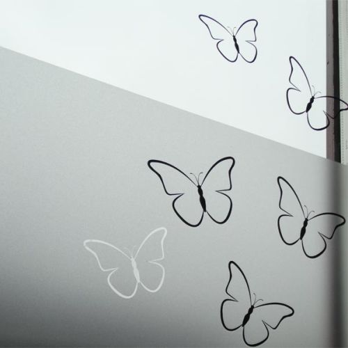 Van toepassing Voorstellen in verlegenheid gebracht Vlinder muursticker raamsticker