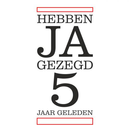 Trouwdatum Getrouwd Datum En Namen Muursticker Raamsticker 5 Jaar Getrouwd