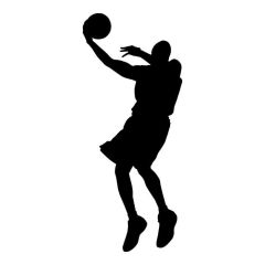 Basketballer springend