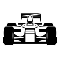 Formule 1 sticker raamsticker muursticker