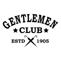 Gentlemen club deursticker muursticker raamsticker