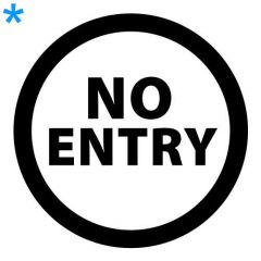 Verboden toegang no entry
