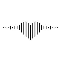 Muzieknotenbalk hartlijn