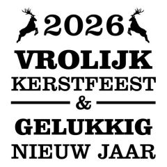 Vrolijk kerstfeest met herten