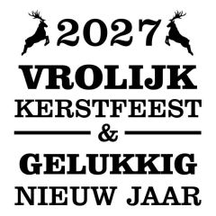 Vrolijk kerstfeest met herten