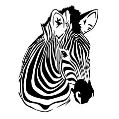Zebra strepen muursticker raamsticker