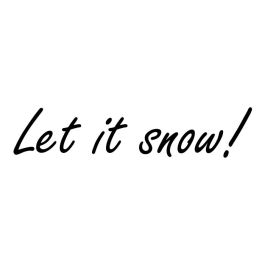 Let it snow raamsticker